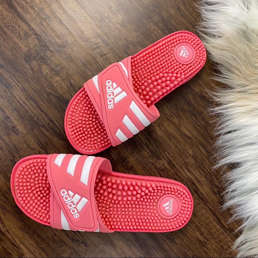 Pink Adidas Slides Size 7